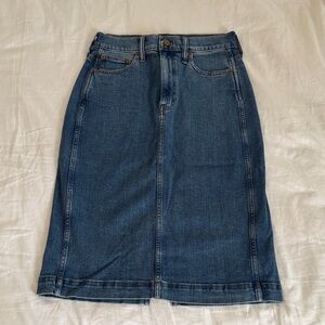 J. Crew Blue Denim Pencil Skirt